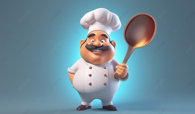 pngtree-3d-cartoon-illustration-of-chef-holding-a-large-ladle-image_3742363
